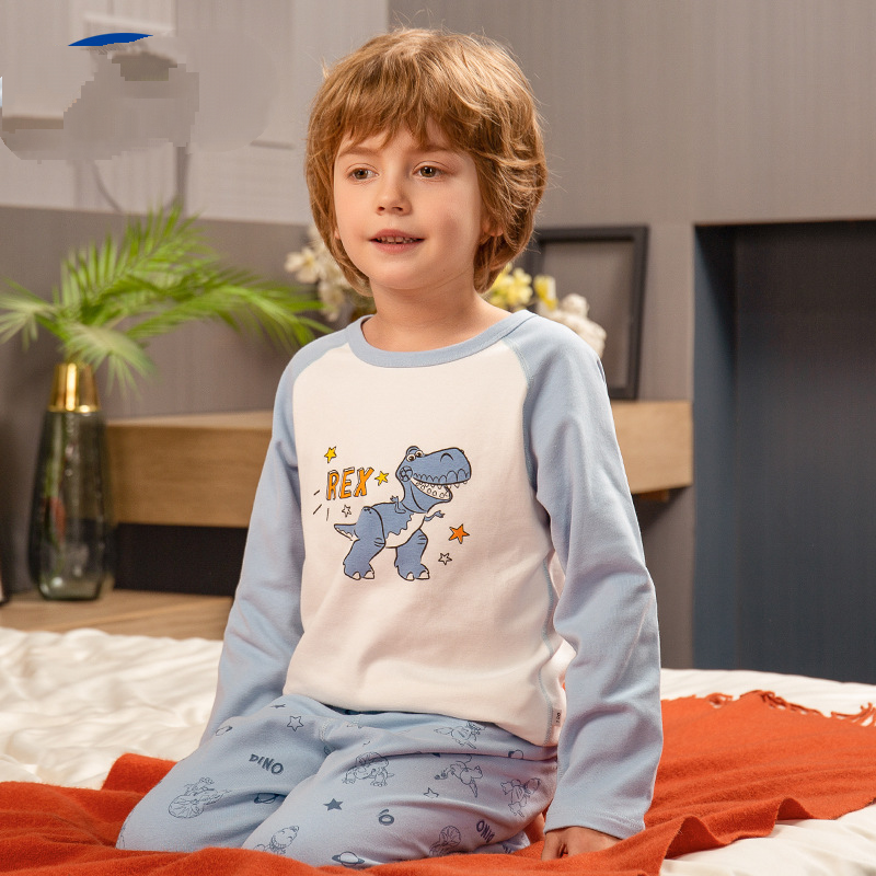 DISNEY boys designer clothes baby clothes designer baby clothes Children's pure cotton pajamas set of home clothes.