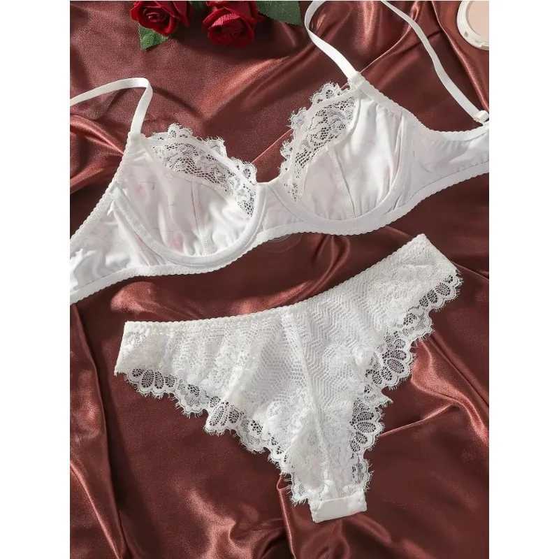Sexy Underwear Intimate Push Up Bra Exotic Sets Bra Set Lace Panties for Women Mesh Patchwork Sexy Lingerie Suit Women R250520