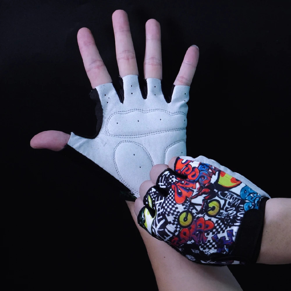 CHOOEE Cycling Sports Gloves Half Finger Shock Absorbing Breathable Summer Racing Bike Bicycle Fitness AntiSlip 250515