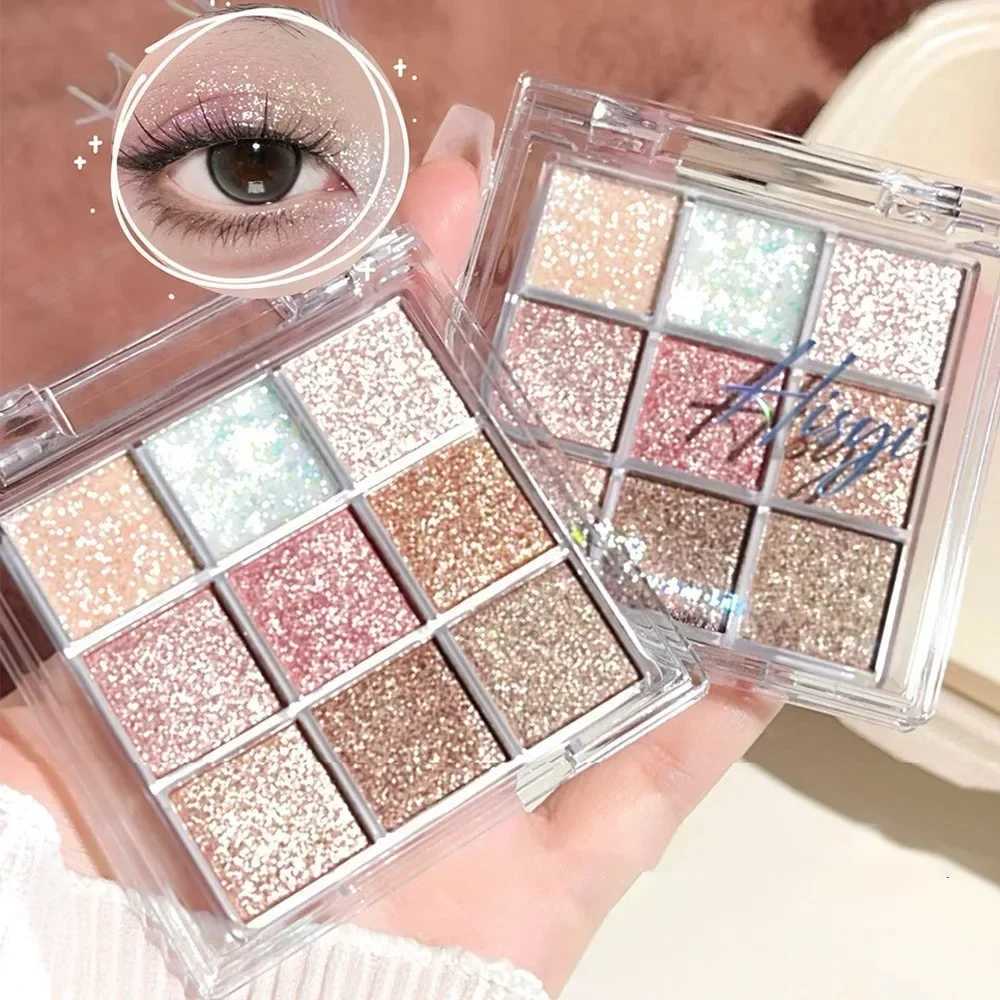 Pearlescent fine glitter highlighter dazzling smart eyeshadow palette Long-lasting color development sweat and water resistantXJ250520