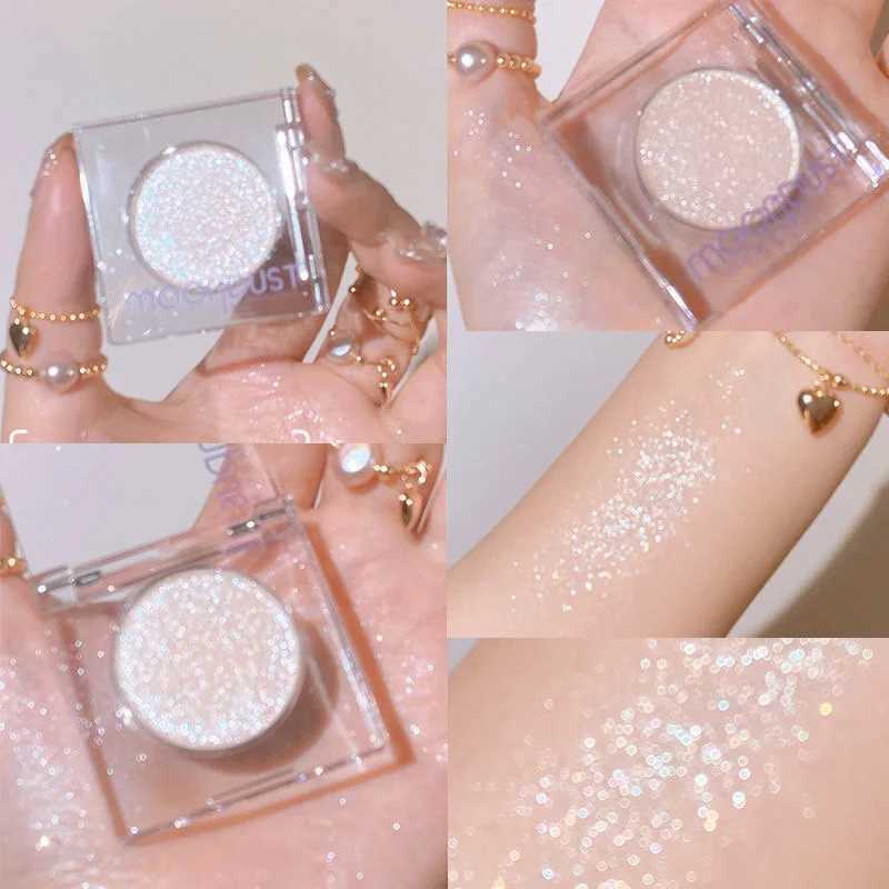 Single Color Eyeshadow Pearlescent Earth Tones Long Lasting Waterproof Gliter for Eyes Pressed Shimmer Eyeshadow Makeup Cosmetic W250520