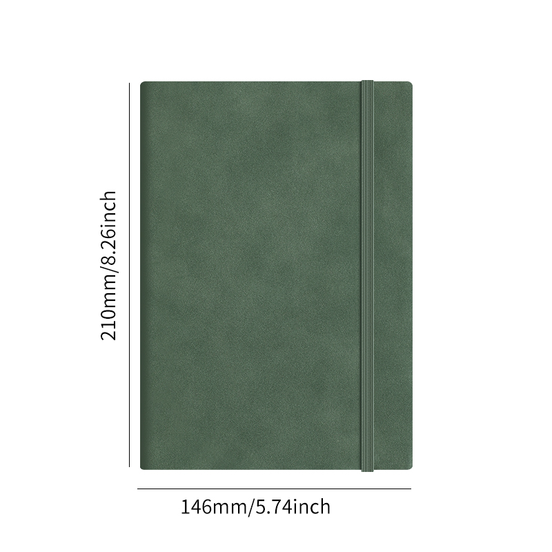 A5 Elastic Band Notebook Diary Notebook PU Leather Meeting Notebook Office Supply School Supplies