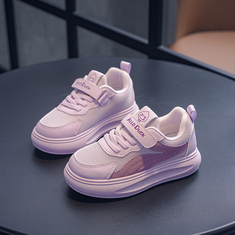 New children's shoes, white shoes, all season anti slip flat shoes, trendy shoes, little boys' mesh board shoes, casual shoes, versatile gir