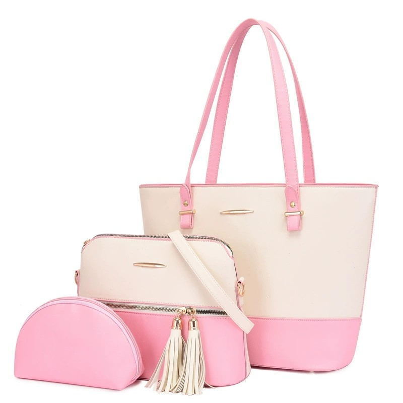 2022 New Mother and Child Atmosphere Three Piece Set Single Shoulder Oblique Straddle Handheld Women's Bag