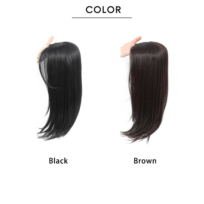 360 ° 3D wig human hair accessory | 6-inch x 5.5-inch 20 inch clip on lace headband with natural side bangs