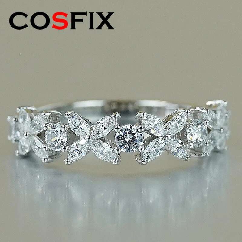 Masquise Cut Moissanite Rings For Women Emerald Heart Cut Women Full Moissanite Ring Luxury 2023 Womens Moissanite Ring Gift