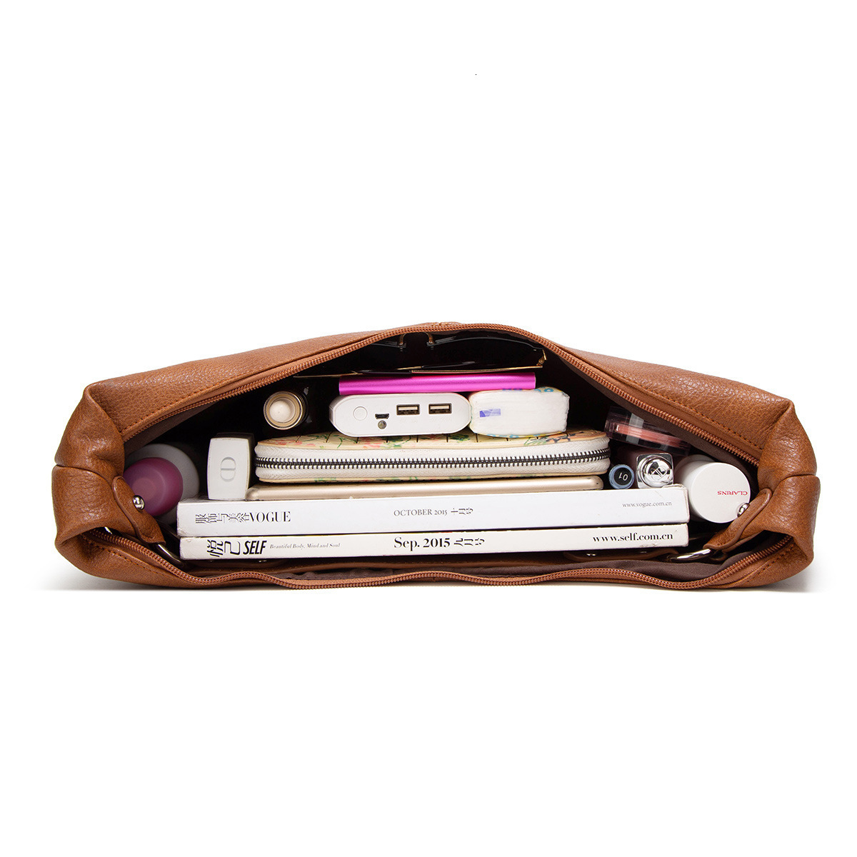 Women's 2025 New Fashionable Large Capacity Soft Leather Tote Handbill Shoulder Crossbody Bag
