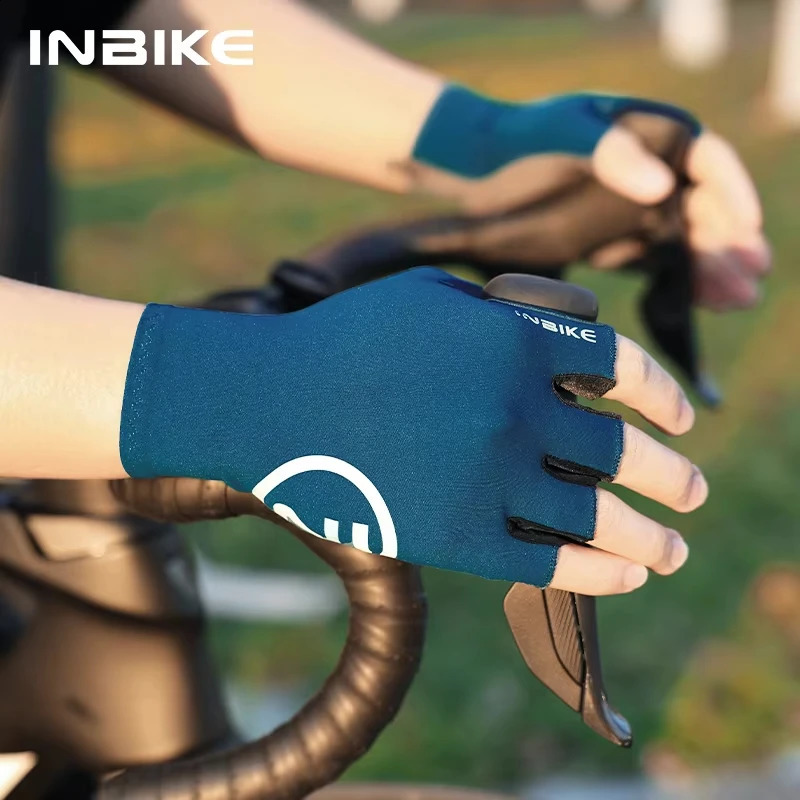 INBIKE Cycling Gloves Summer MTB Bike for Men Biking Gel Padded Half Finger Road Bicycle Accessoiries 250515