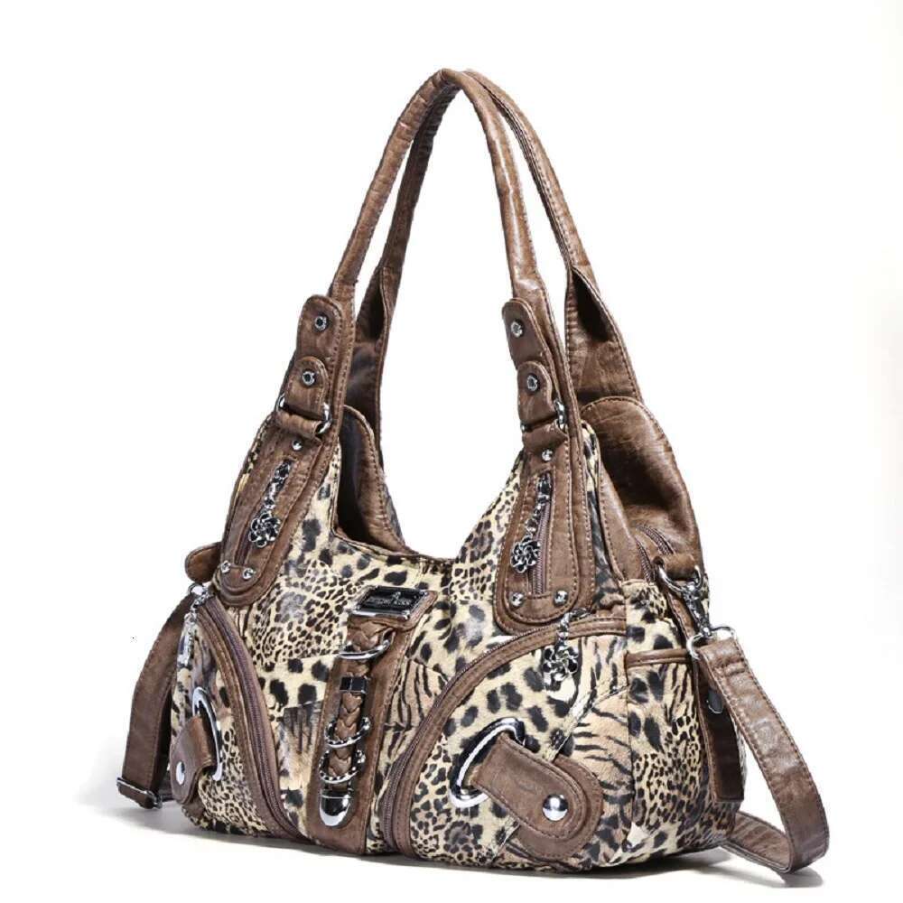 Angelkiss Leopard Y2k Women Handbags Top-Handle Handbag NEW Satchel Dumpling Pack Shoulder Bags Tote Bag Hobos Large Purse