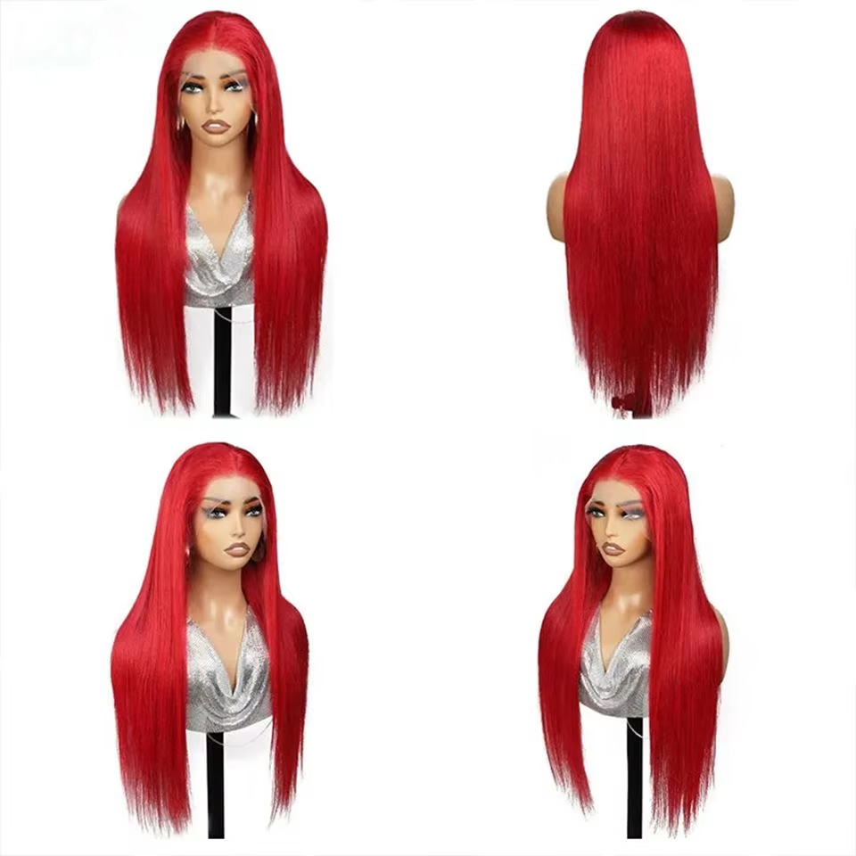 Hd 250 Density Peruvian Hair Look Like Human Hair Straight Glueless Lace Front Wig Imitating Human Hair Ready To Wear Black Lace Wig 34 Inch 13x4 Lace