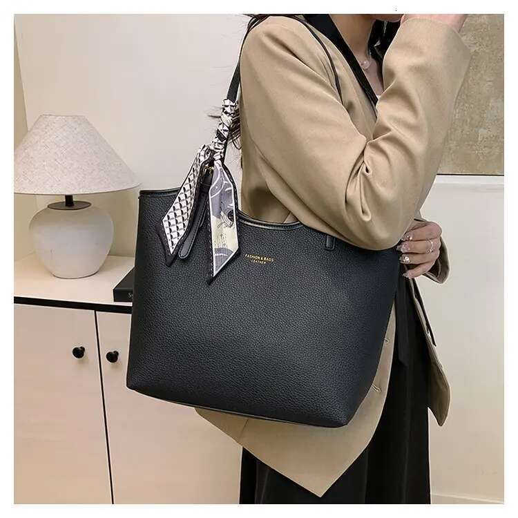 2025 Spring Double ed Zippered Tote Shoulder Bag Women Adjustable Strap Spacious Work Travel Essentials Lightweight