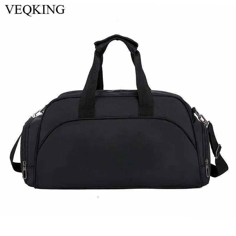 VEQKING Large Capacity Gym Wet Dry Seperation Lage Bag, Oxford Travelling Hand Bags, Single Shoulder Sports Bags
