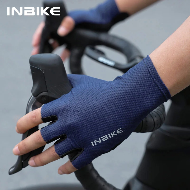 INBIKE Cycling Gloves Half Finger Summer Men Women MTB Shockabsorption Mountain Bike Sports Accessories 250515