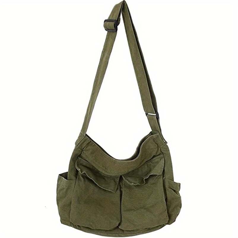 Women Vintage Handbag Canvas Teenager Shoulder Tote Bags Messenger Bags Ladies Casual Purse 250519