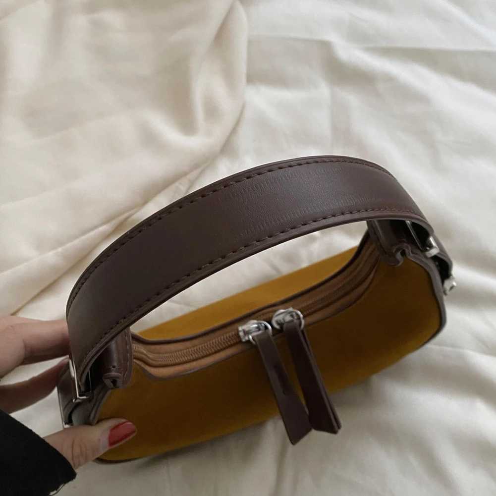 Women Crescent Bag Versatile Vintage Shoulder Bag Casual Satchel Hobo Bag Small Armpit Bag Girl Stylish Purse M250520