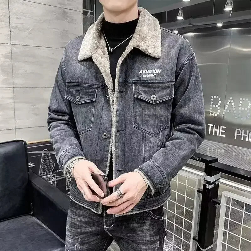Casual Male Jean Coats Korean Clothes Button Mens Denim Jacket On Board Clothing Washed Low Price Elatic Y2k 250516