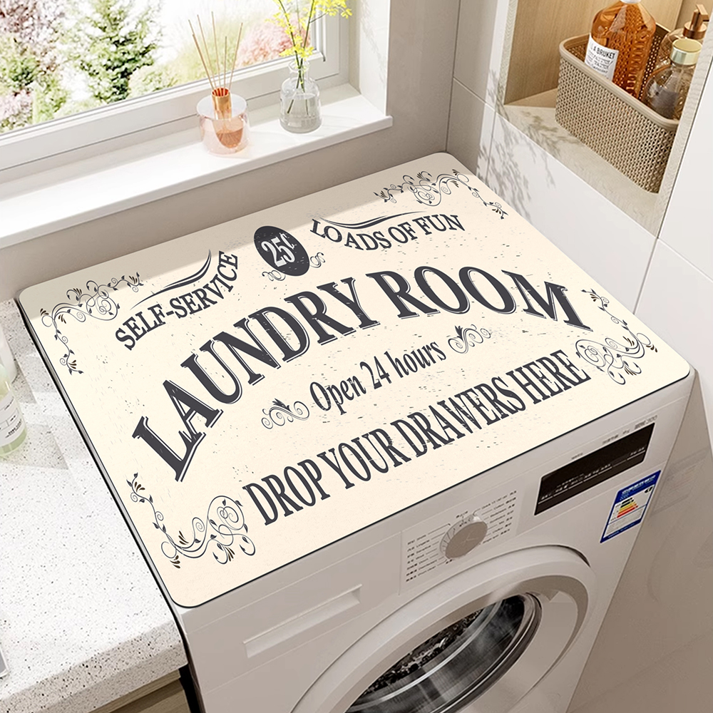 Soft Multi-Purpose Absorbent Pad - Fast Drying Protection For Laundry & Kitchen