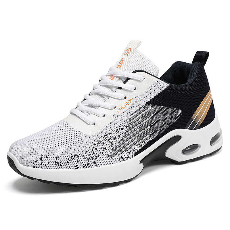 Men's Summer 2025 Air Cushion Soft Bottom Sports Single Shoe Flyknit Shoes for Men
