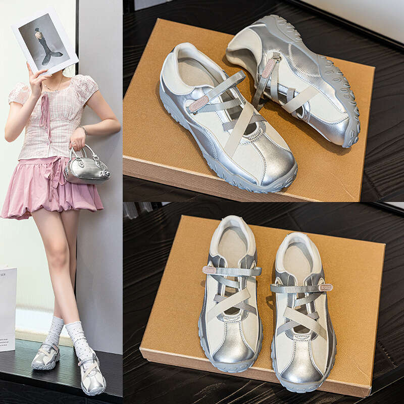 2025 Summer Ballet Style Outdoor German Training for Women, Interior Height Increase Thick Bottom Versatile Casual Mary Jane Sports Women's Trend