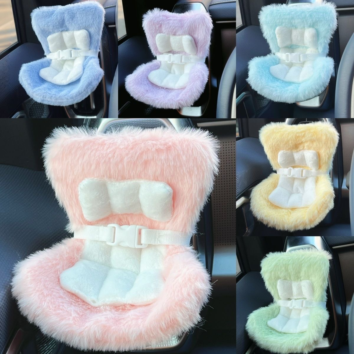 labubu Accessories Plush doll car air vent decoration seat with aromatherapy 18 cm inner doll available