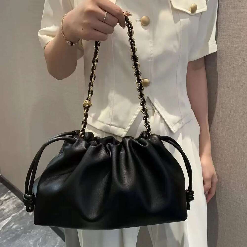 Brand Design Fashion High-grade Texture Leather Cloud Bag Ladies High Quality Cowhide Shoulder Crossbody Bags For Women