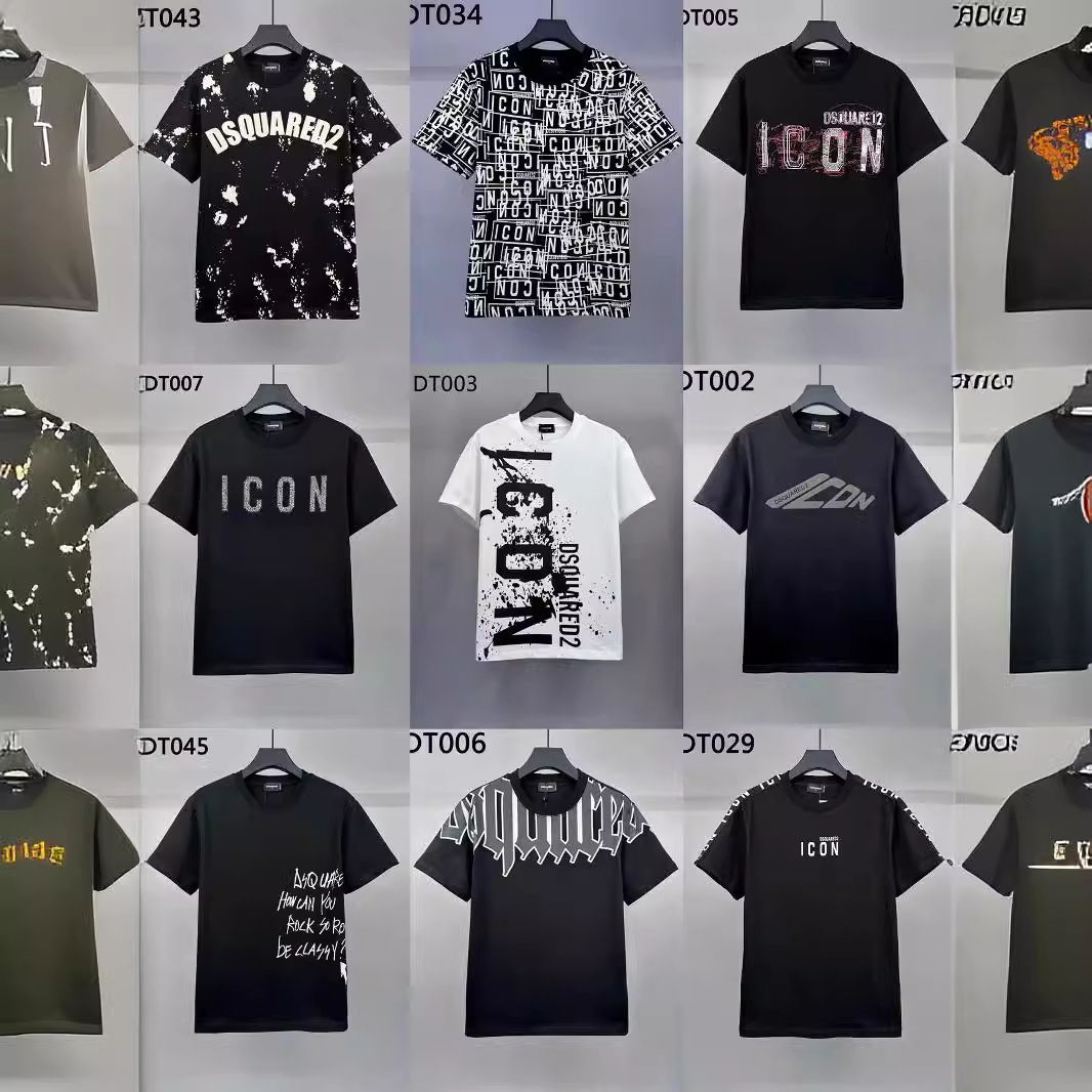 Tshirt Men Mens T Shirts Fashion Black White Short Sleeve Luxury Letter Pattern T-Shirt icon