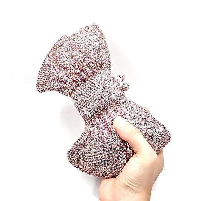 Classical women accessories dias clutches bow knot crystal Bridal wedding party Popsicle purses