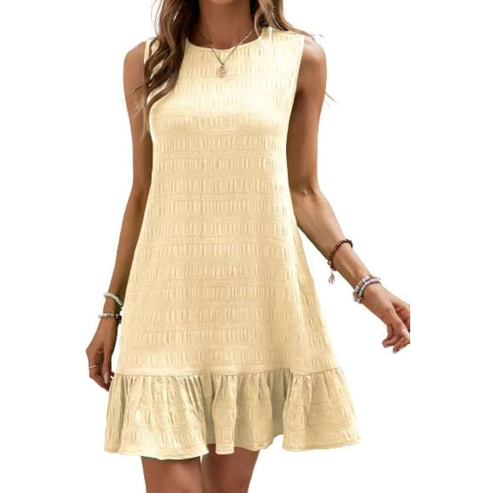 Designer Dress Vestido Women Dresses Bodycon Dresses for Women Promdress 2025 Spring/summer New Fashionable and Versatile Sleeveless Round Neck Dress 