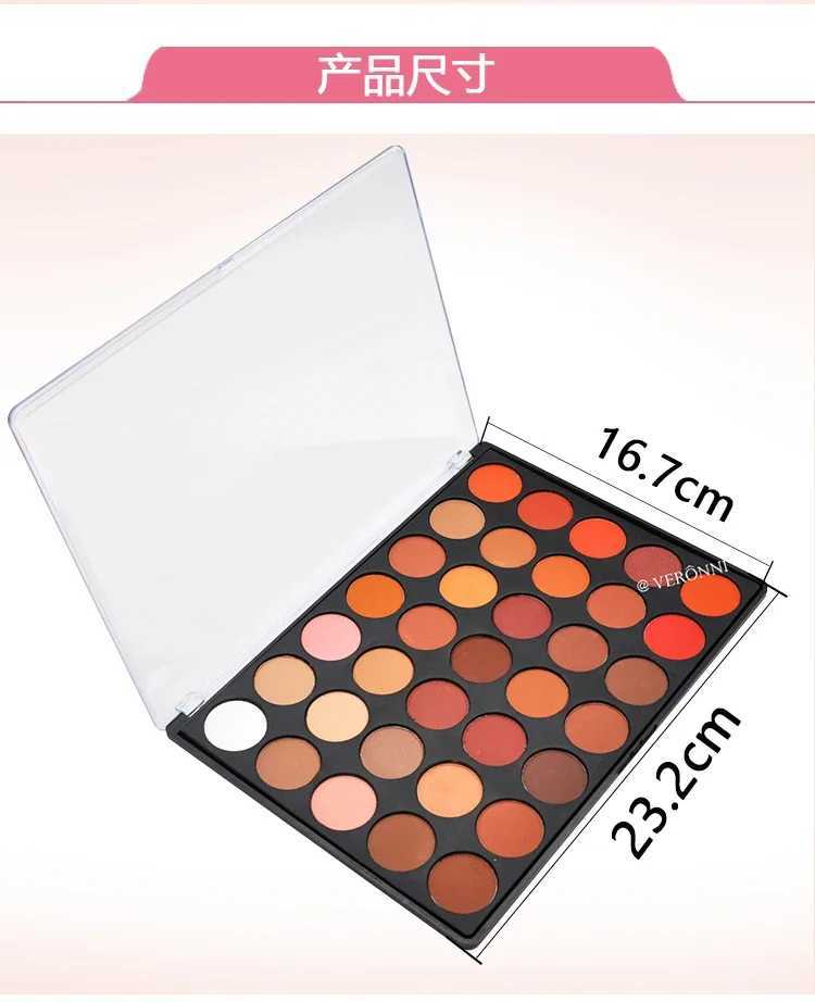 35 Color Eyeshadow Tray Daily Makeup Matte Lasting Nightclub Eyeshadow Pearl Fine Shimmer Waterproof Is Not Easy To FaintXJ250520
