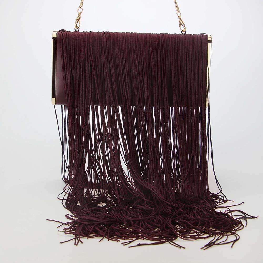 High end trendy fashion capacity tassel woven single shoulder crossbody large bag