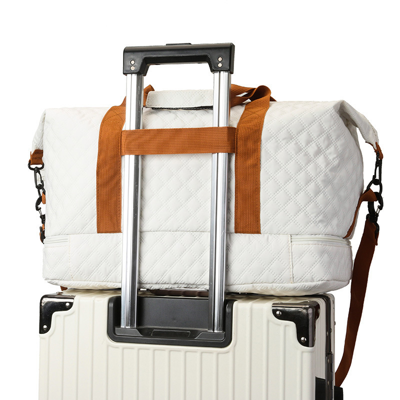 Handheld fitness with dry wet separation large capacity yoga shoulder storage short distance travel bag business trip bag