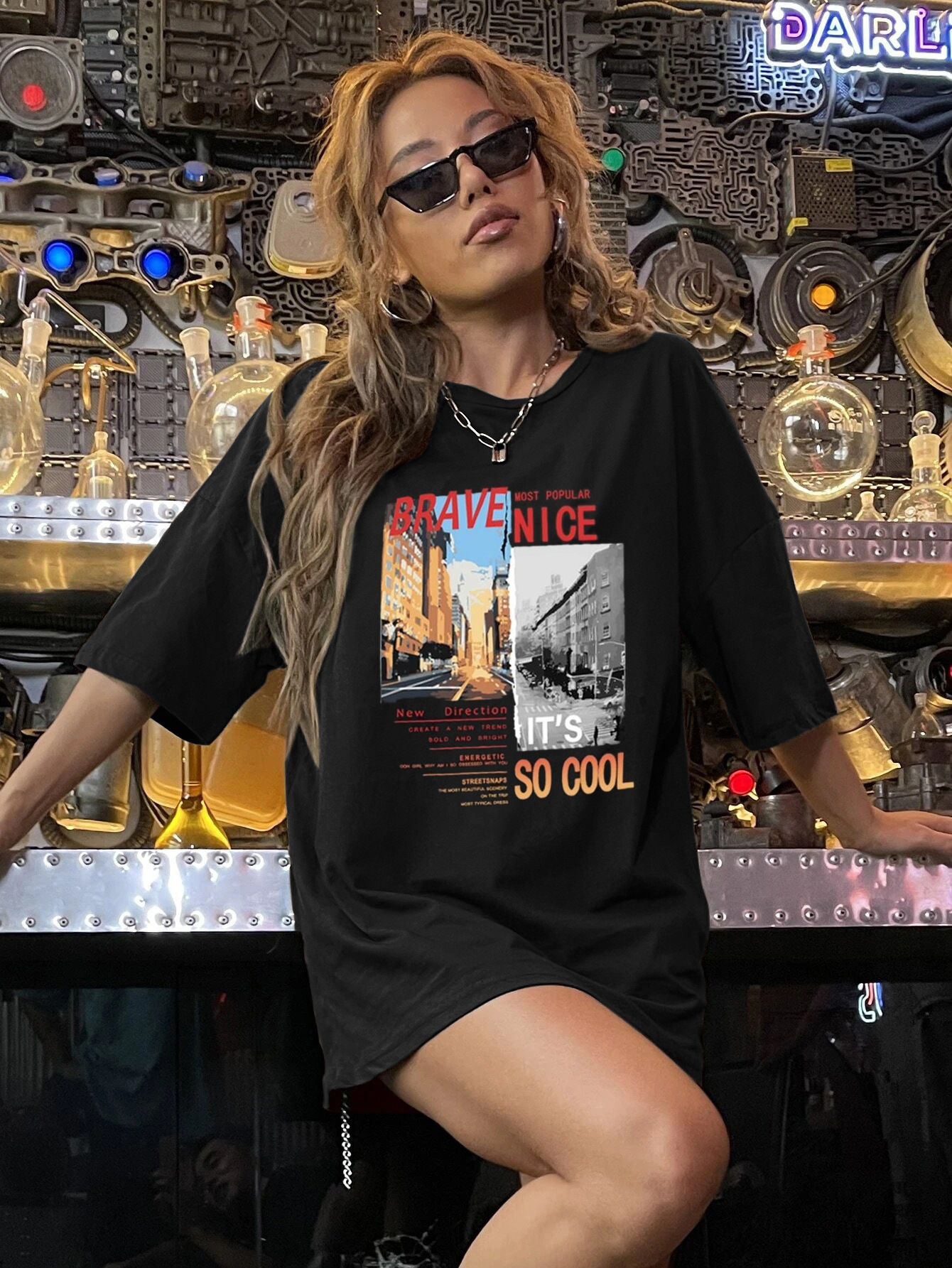 2025 New Designer Clothing Casual Fast Fashion Women's Round Neck Loose And Simple Vacation Short Sleeved Top Letter Printed T-shirt
