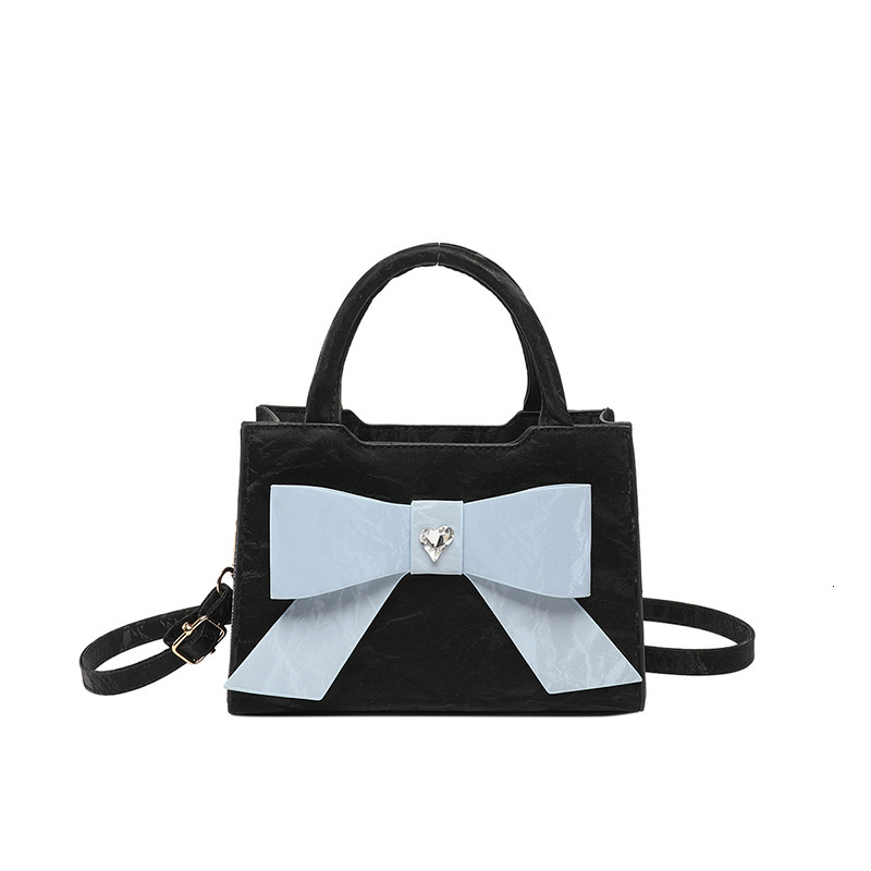 Free Delivery Designer Bag Fashion Bow Single Shoulder Hand Fashion 2025 New Trend Crossbody Simple Women's Small Square For Women Luxury Bag