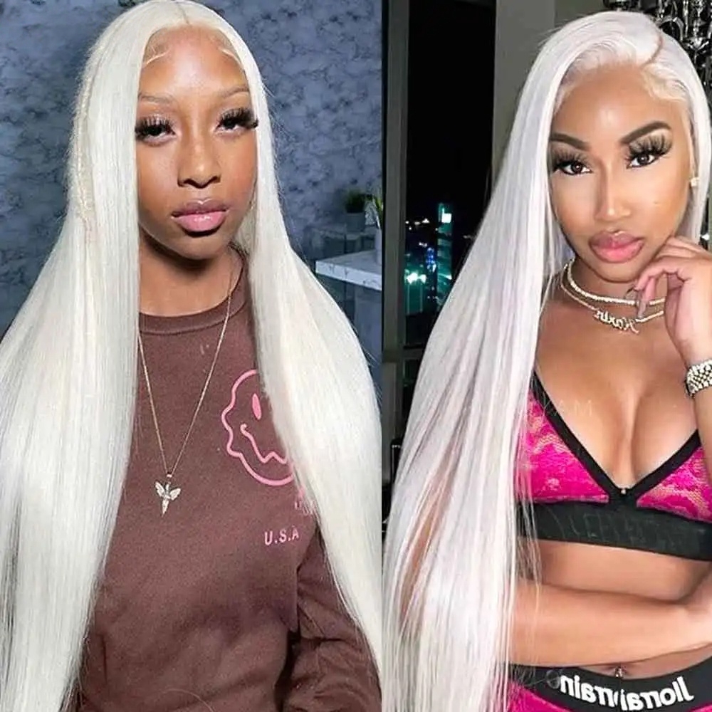 Hd 250 Density Peruvian Hair Look Like Human Hair Straight Glueless Lace Front Wig Imitating Human Hair Ready To Wear Black Lace Wig 34 Inch 13x4 Lace