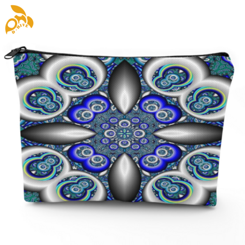 Free delivery of top-designer custom-made lightweight, high-quality linen cosmetic bags in beige, white for adults.