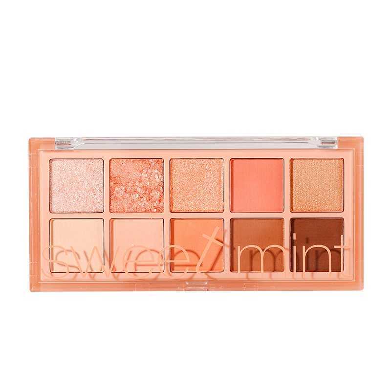 Summer Shimmer Eyeshadow Makeup Palette 10 Colors Nude Glitter Pigments Eye Shadows Palette Waterproof Korean Cosmetics New W250520