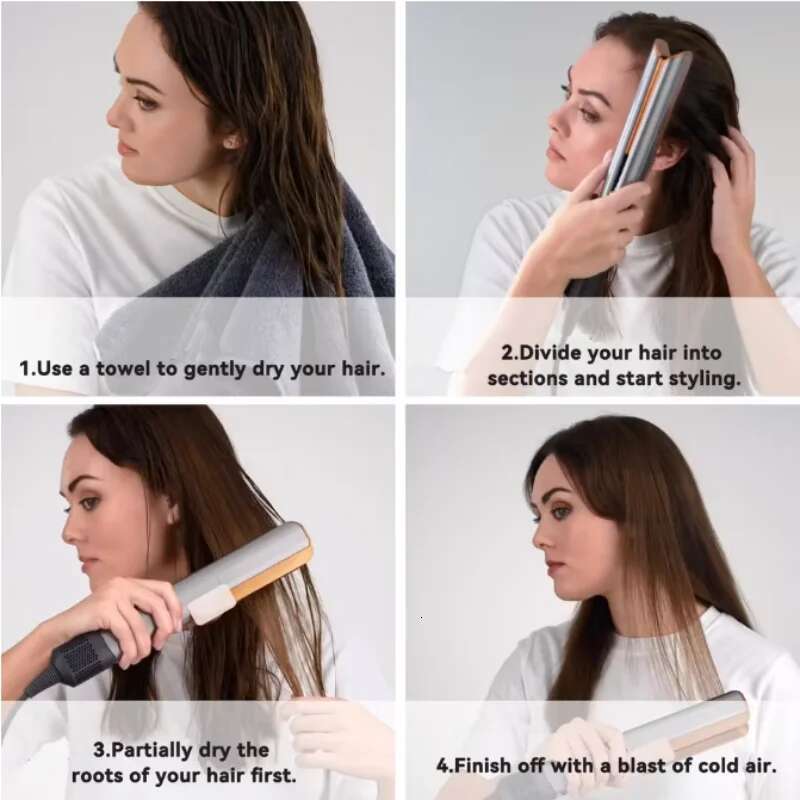 2 in 1 straightener professional loss and dryer heating hair flat negative ion iron long styling tool