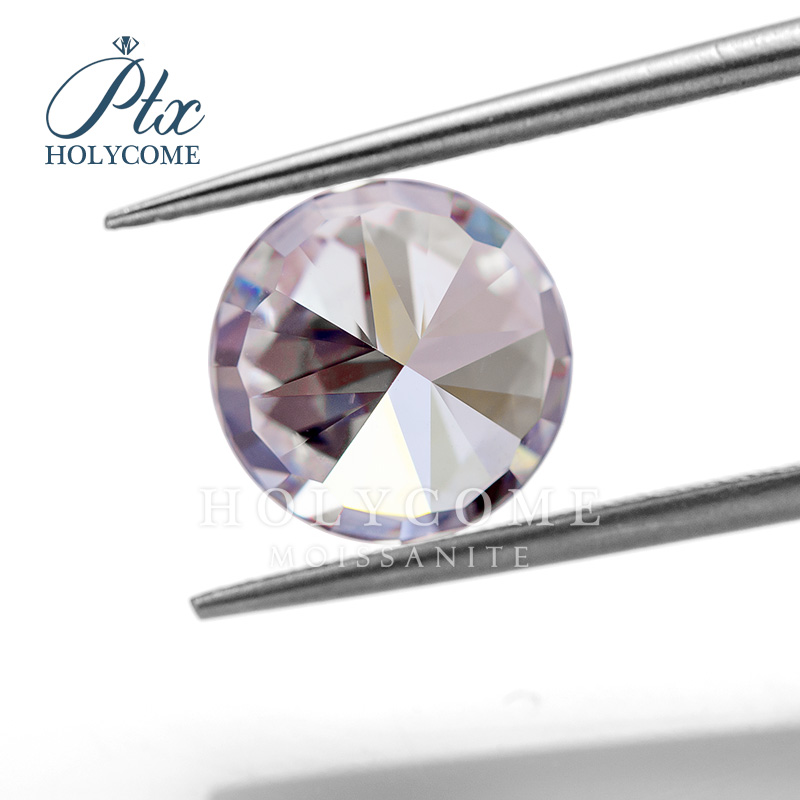 Crushed Ice Cut Moissanite Diamond Test Positive VVS1 Wholesale GRA Certificated Round Shape White D Color Loose Moissanite