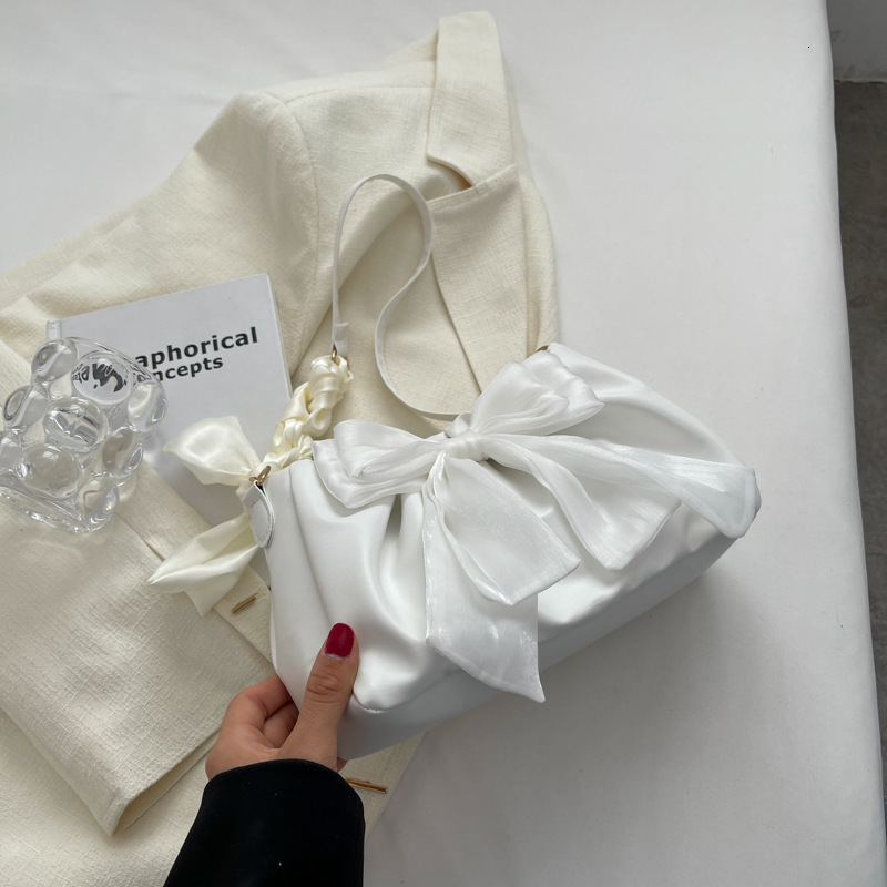 Free Delivery Designer Bag Summer Underarm For Women 2025 Fashion Bow Single Shoulder Sweet And Cute Crossbody Bag Luxury Bag8520