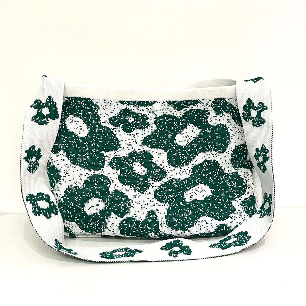 2025 New Small Knitted Satin Tote for Girls in Lolita Style
