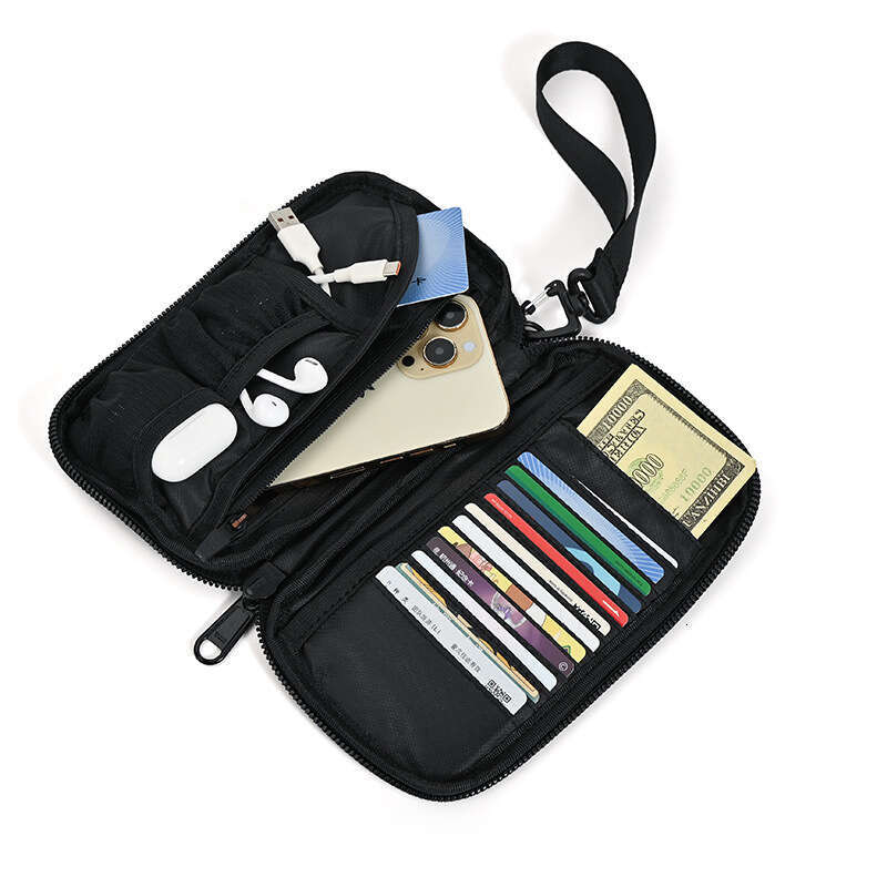 Women's Bags Designer Multi Functional Passport Anti-Theft Brush, International Travel Ticket Holder, Portable Card Bag, Document Storage Wallet