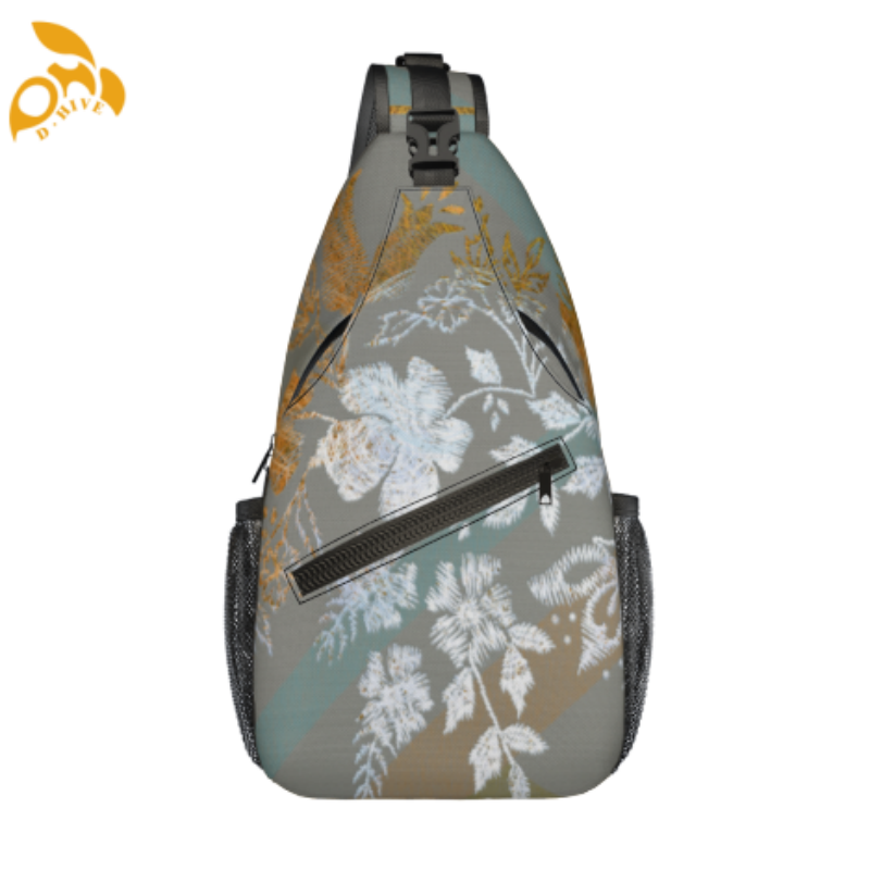 Free shipping designer custom-made round beige, white and black semi-long lightweight high-casual crossbody chest bag for adults.