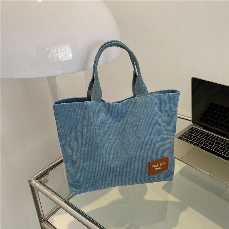 Free Delivery Designer Bag Big Women's Single Shoulder Crossbody Ins Handheld College Student Class Large Capacity Artistic Cloth Luxury Bag