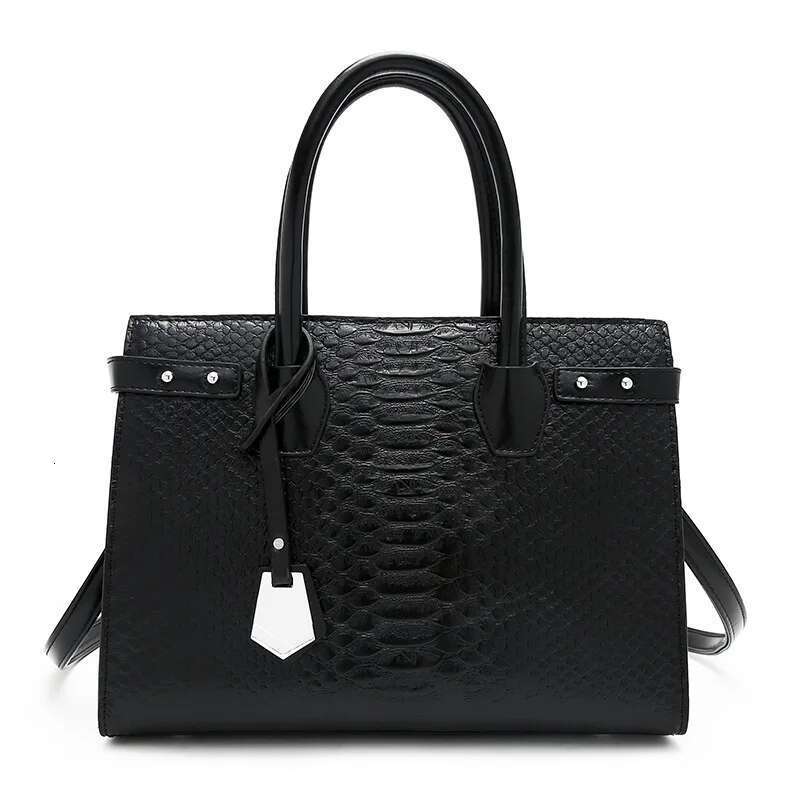 2025 Crocodile-Emed Tote Bag Women Vintage Spacious Shoulder Crossbody Purse Anti-Theft Fashion Work Travel Handbag
