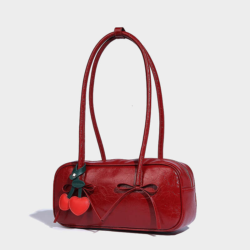 Women's Bags Designer Subtle Autumn And Winter Bow Simple Armpit For Women's Fashion Commuting, Baguette Bag, Large Capacity Versatile Hand-