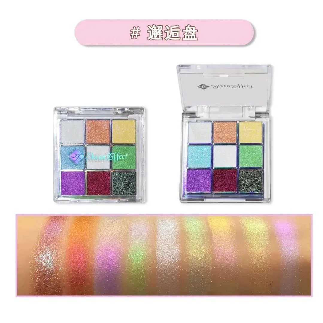 Sheeneffect 9 Color Eyeshadow Plate Chameleon Delicate And Shimmer Eyeshadow Makeup Cosmetics W250520