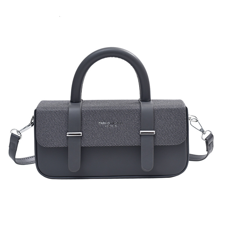 2024 new box trend versatile shoulder niche design splicing crossbody handbag small square bag for women
