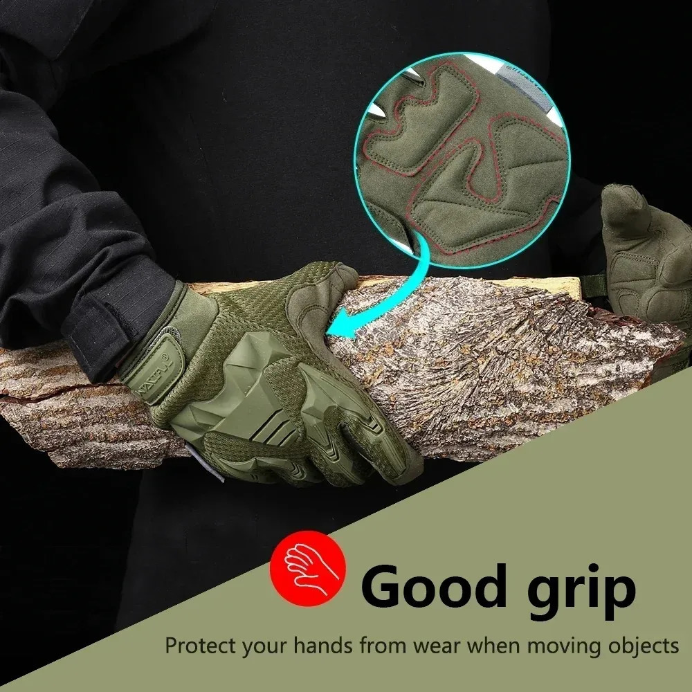 Tactical Gloves Touch Screen Cycling Outdoor Hunting Hiking Climbing Sport Combat Shooting Camping Antiskid Full Finger Mittens 250515