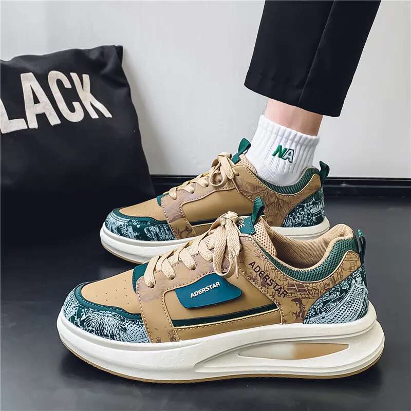 Designer casual shoes ML2025 New Shoes with Explosive Board Print, Trendy Student Shoes