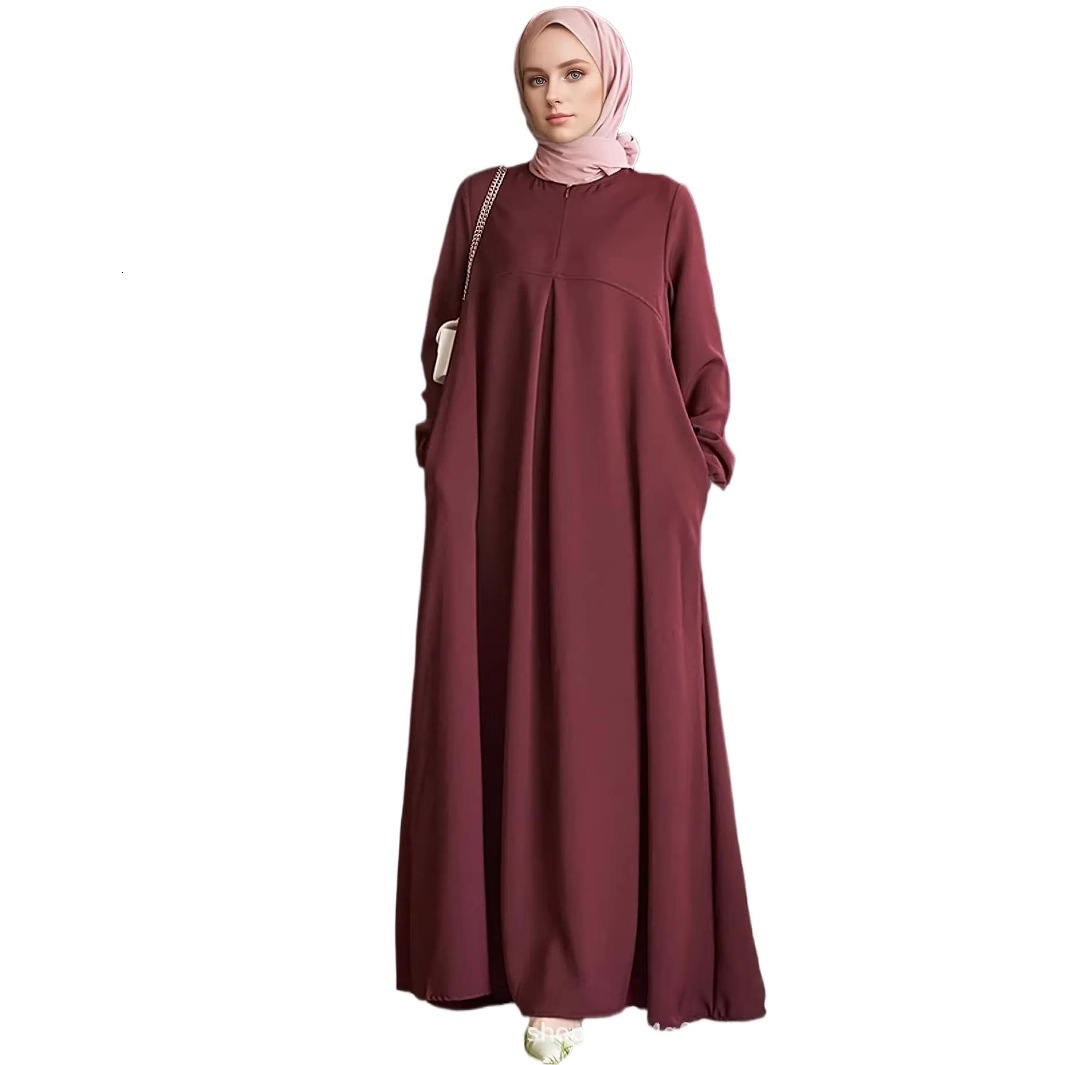 2025 Designer Fashion Arab Spring Women Muslim Loose Elegant Abaya Long Skirt Dress